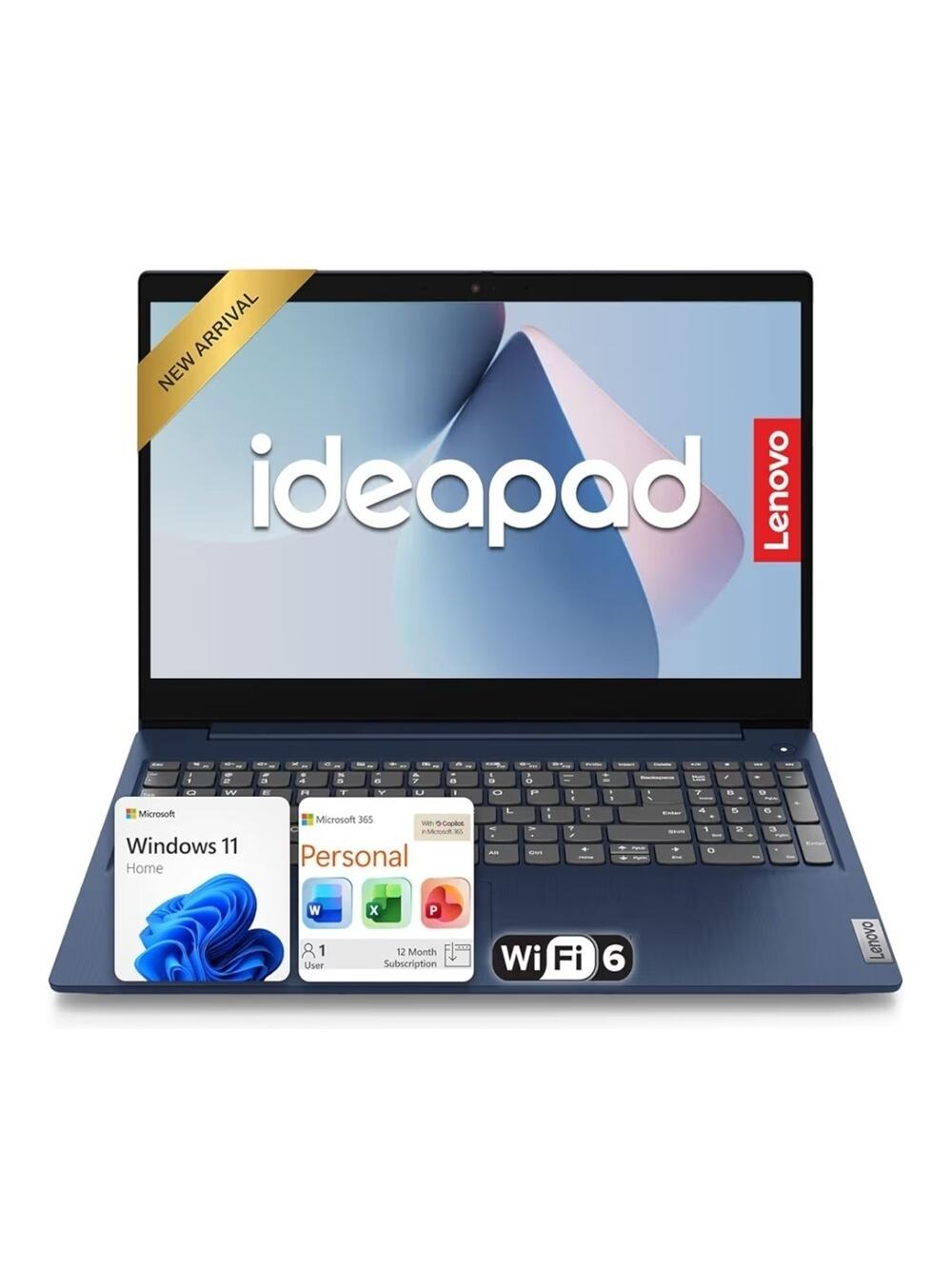 Lenovo IdeaPad Slim 3i 15.6" FHD Laptop, Intel Processor, Win 11, 8GB DDR5 RAM